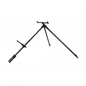 Tripod Telescopic Riverpod Elegance Feeder Pro – Detaliu picioare reglabile și filet metalic pentru suport de 2 lansete.
