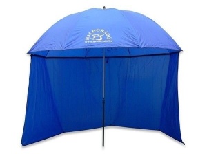 Umbrela Haldorado albastra cu paravan 250cm