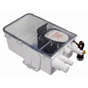 Vas Colector Ape Reziduale cu Pompă Automată 12V, Sistem Duș/Chiuvetă Barcă