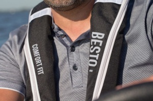 Vesta de salvare automata Allroundmarine Besto Comfort Fit 165N Gri/Negru - Img 7