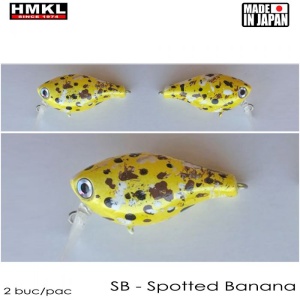Vobler HMKL Crank 33TR Floating Custom Painted Spotted Banana