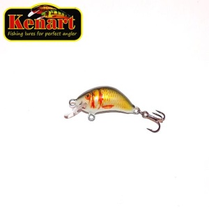 Vobler Kenart Hunter 3cm 3g sinking Natural Gold