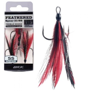 Ancore BKK Feathered Spear 21 SS-Red Black 3buc/plic Nr 8 - Img 2
