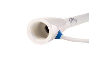 Antena VHF marina Glomex RA112 Classic Series 1.5m din fibra de sticla alba cu ferula filet 1"x14 si cablu coaxial 4.5m.