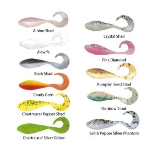 Bass Assassin Curly Shad 5cm Limetreuse Ghost - Img 2