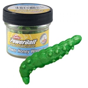 Berkley PowerBait Power Honey Worm 2.5cm Spring Green