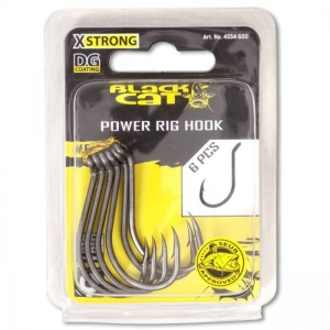 Carlig Somn Black Cat Power Rig Hook DG Coating 6/0 6buc/plic - Img 2