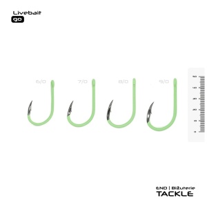 Cârlige Vagner Hook Livebait Go – Inovație pentru pescuitul modern la somn, cu vârf la 10 grade, ochet sudat și strat dublu luminescent pentru siguranță și eficiență maximă.