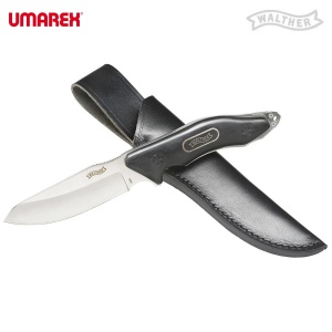 Cuțit Walther BNK 2 – Lamă Droppoint de 108mm din oțel 440C, mâner ergonomic din pakkawood negru și construcție robustă pentru sarcini solicitante.