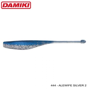 Damiki Dope Shad 10.2cm 8buc/plic Alewife Silver