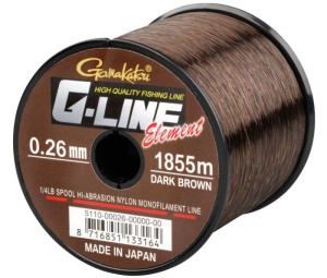 Fir Monofilament Gamakatsu G-Line Element Dark Brown 925 - 2270m