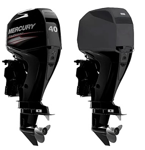 Husa Cap Motor Mercury Ventilata Oceansouth, Motor 4 Cilindri 40-50-60 CP, An 2008-Prezent, Neagra M40-V