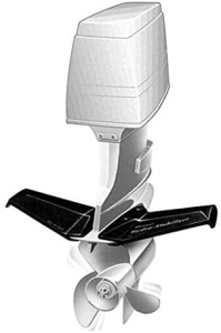 Hydro-stabilizator Attwood 9400-7 pentru motoare de 50 - 300 CP – Hydrofoil premium cu design „Gull Wing” (aripi de pescăruș) pentru reducerea frecării, glisare rapidă și kit de montaj din oțel inox inclus.