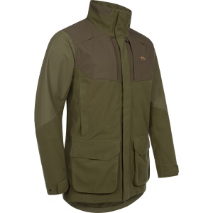 Jachetă impermeabilă și silențioasă de vânătoare Blaser Silence 2L Jacket Men Dark Olive Dark Brown cu buzunare magnetice.