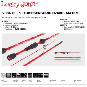 Lanseta Lucky John One Sensoric Travel Mate5 2.16m 1-5g