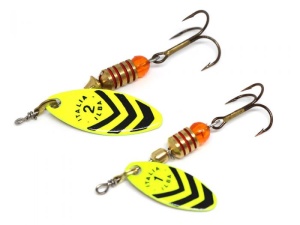 Lingurita rotativa Ilba Lungo Fluo Fluorlemon/Black Nr2 5g - Img 3