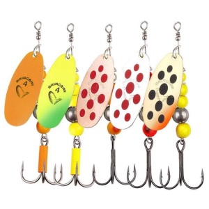 Lingurita rotativa Savage Gear Caviar Nr3 9.5g Fluo Yellow Chartreuse - Img 4