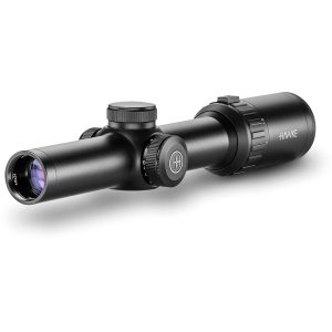 Luneta Hawke Vantage WA 1-8x24 IR – design Wide Angle, corp 30 mm, reticul L4A iluminat și optică H2 cu 11 straturi pentru tragere rapidă și claritate superioară.