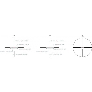Lunetă Kite Optics K6 HD 1-6×24 IRA4i, tub 30mm, reticul iluminat 4A, zoom 6x și sistem inteligent APC pentru eficiență și precizie la vânătoare.