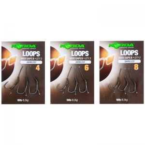 Montura Korda Loop DF Wide Gape Rigs Barbless 18lbs 3buc/plic - Img 2
