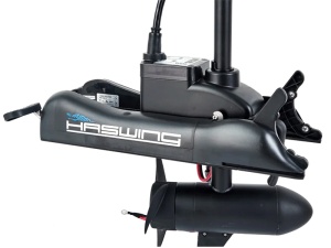 Motor electric Haswing Cayman B GPS 55lb Long Shaft Black – montaj pe prova, control wireless și funcție de ancorare electronică