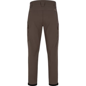 Pantaloni de vânătoare bărbați Blaser Chase Softshell Dark Brown hidrofugi cu aerisiri laterale.