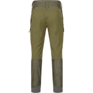 Pantaloni vânătoare Blaser Ake Dark Brown, material vintage elastic 4D, ranforsări Kevlar® la tiv și ventilație laterală pentru confort și rezistență în teren.