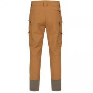 Pantaloni vânătoare Blaser Tackle Softshell Rubber Brown, Cordura elastică cu ranforsare Kevlar, impermeabili 10.000 mm, buzunare multiple pentru muniție și accesorii.