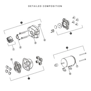 Pompă Apă Electrică Seaflo 12V 4.5GPM – Model High-Flow de 17L/min, echipat cu porturi de 3/4" și presostat automat pentru sisteme complexe de apă la bord.