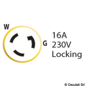 Priză marină 230V/16A Marinco – Protecție maximă și conductivitate superioară pentru alimentarea de la mal