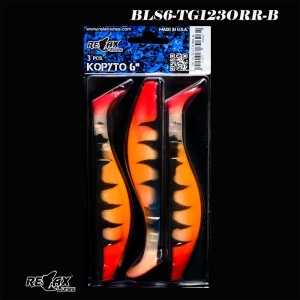 Relax Kopyto Tiger 15cm, 30g, Naluci Soft Stiuca Somn, 3buc/blister Culoare TG124ORR