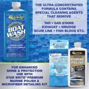 Star Brite Boat Wash 500ml – Șamponul marin esențial pentru întreținerea săptămânală, oferind o curățare de înaltă performanță într-o formulă sigură pentru mediu și pentru finisajul ambarcațiunii tale