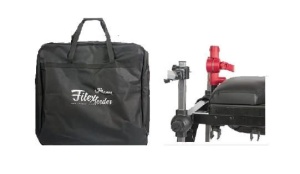 Scaun FilFishing FilexFeeder – Kit complet cu braț telescopic montat, picioare de 100cm și husă de transport inclusă