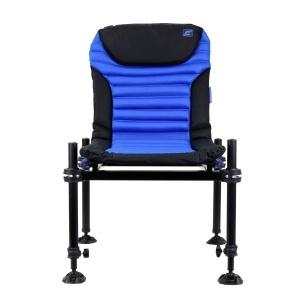 Scaun Formax Elegance Feeder Pro NG – Detaliu sistem de picioare Ø36mm, spătar cu pernă și finisaje premium pentru pescuit de performanță.