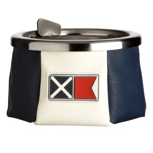 Scrumieră Antivânt cu Capac Sport MB Marine Business, Inox cu Sac Piele