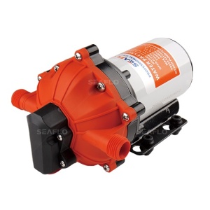 Set Pompă Presiune Punte Seaflo 12V 5GPM – Kit profesional washdown cu furtun spiralat, pistol reglabil și pompă seria 51 de mare putere pentru condiții marine severe.