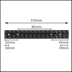 Șină Tikka Picatinny SS pentru T3X/T3 – bază oțel compatibilă Picatinny/Weaver