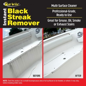 Star Brite Black Streak Remover – Soluția esențială pentru menținerea luciului ambarcațiunii, eliminând rapid dungile negre de scurgere fără a afecta stratul protector de ceară.
