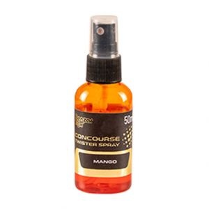 Spray atractant Benzar Mix Concourse Twister 50ml – intensifică aroma momelii pentru Method Feeder și Feeder, ideal în pescuitul de competiție și pe ape presate.