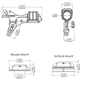 Suport Lansetă Railblaza Rod Holder II cu Bază StarPort – Sistem modular complet reglabil, fabricat din materiale rezistente UV, ideal pentru securizarea lansetelor pe orice barcă sau caiac.