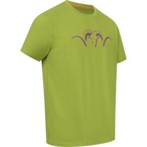 Tricou bărbătesc Blaser Argali Outline T Vivid Green – Design expresiv în nuanțe naturale vibrante, cu material hibrid pentru confort și uscare rapidă