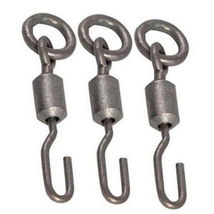 Vartej cu Anou si Agrafa Rapida Korda Spinner Ring Swivel PTFE Coated 8buc/plic