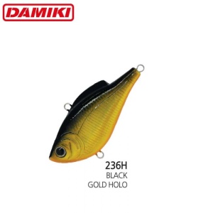 Vobler Damiki Napjaru 60S 6cm 10.5g Sinking Black Gold Holo