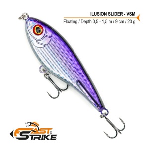 Vobler Fast Strike Ilusion Slider Floating 9cm 20g VSM
