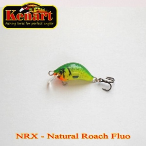 Vobler Kenart Hunter 2cm 1.5g floating Natural Roach Fluo