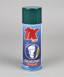 Tub spray vopsea tehnică pentru motoare inboard TK Line Colorspray 400ml rezistentă la coroziune marină - Volvo Penta Verde