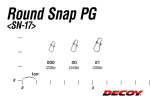 Agrafă Rapidă Decoy SN-17 Round Snap PG Power Grip, 8buc/plic - Img 2