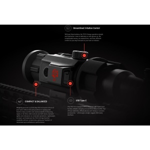 ATN Monocular si Clip-On Termic TICO 6 256x192 cu lentila de 25mm, senzor VOx, carcasa din magneziu si montura QDM.
