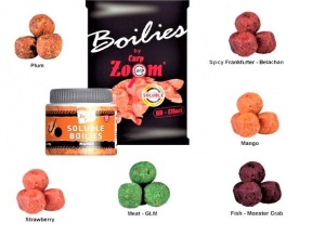 Boilies Carp Zoom Solubil 24mm 100g Spicy Frankfurter-Belachan