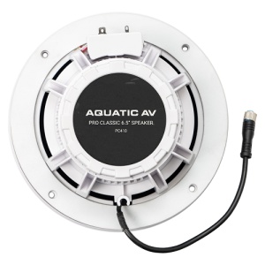 Boxe Aquatic PC410 Pro Clasic (120W) – Boxe marine albe de 6.5 inch cu iluminare RGB LED integrată și certificare IP65 pentru sunet și stil în medii nautice solicitante.